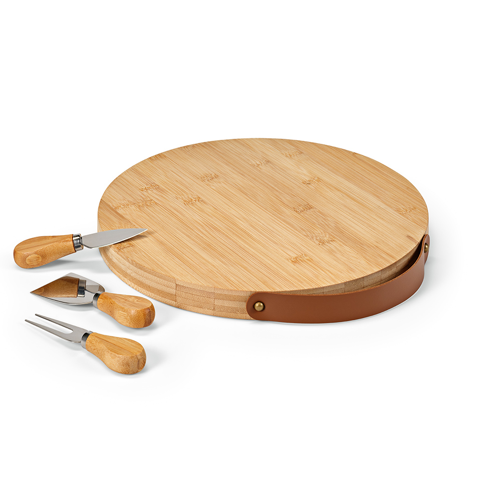 Duchamp Board Bamboo With Cheese Utensils