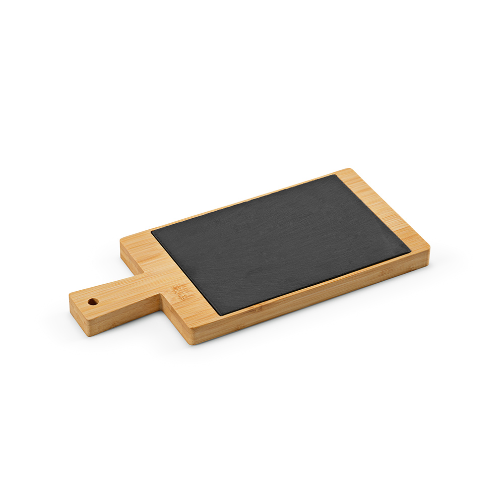 Claudel Board Slate And Bamboo With Handle And Chalk
