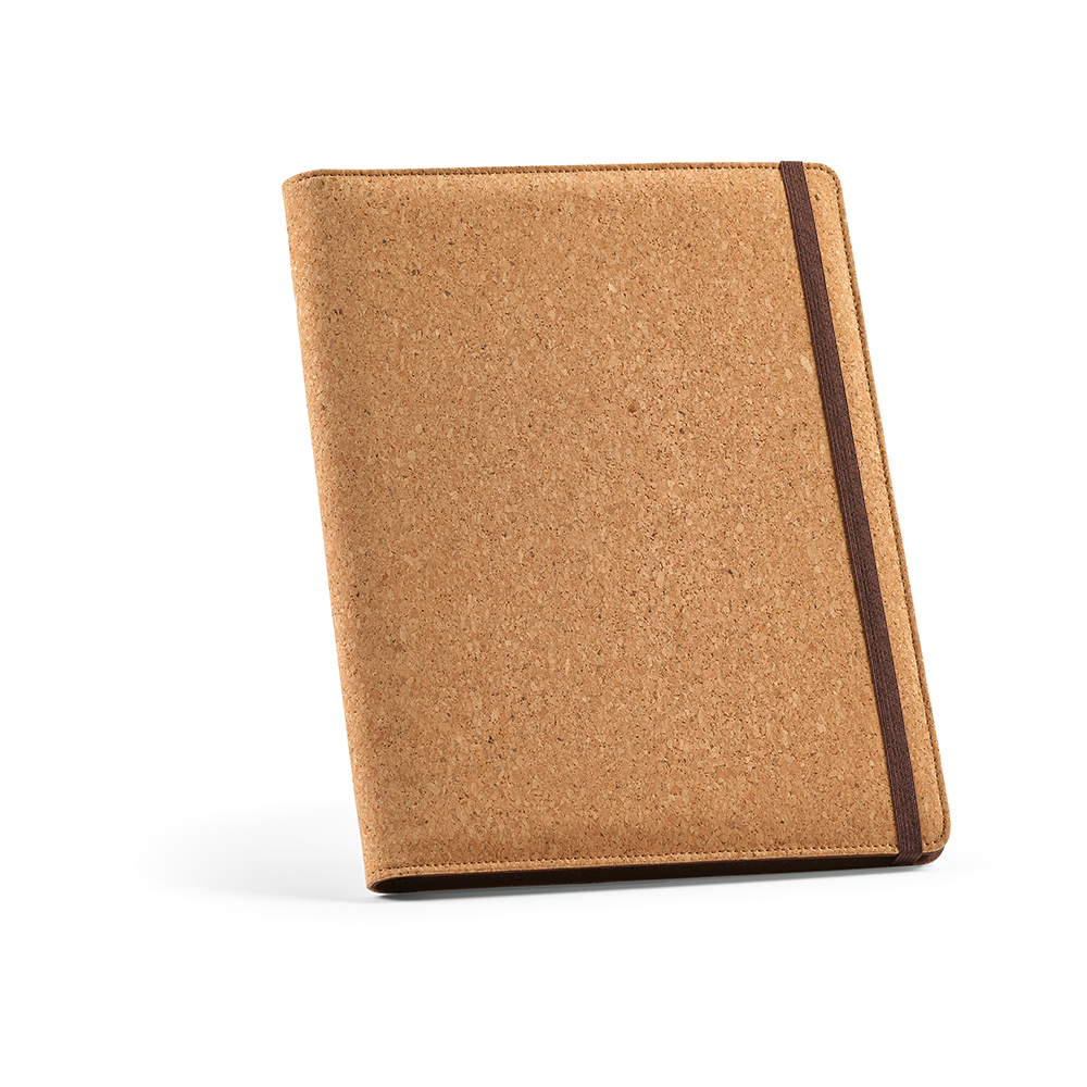 Kafka A4 Folder Cork. 64 Fsc® Sheet Notepad And Elastic Closure