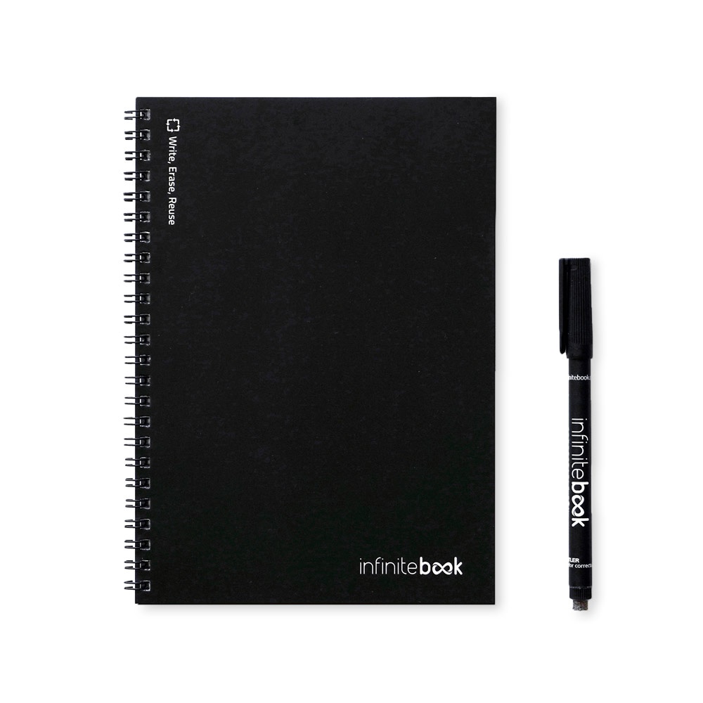 Infinitebook Plain A5. A5 Infinitebook With Flexible Cover And 15 Plain Whiteboard Pages